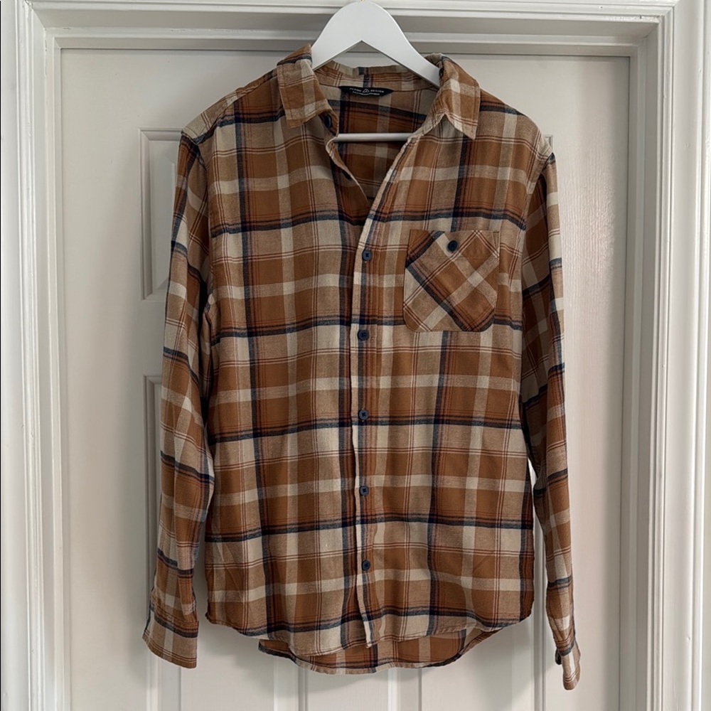 Alpine Tan and Black Plaid Shirt